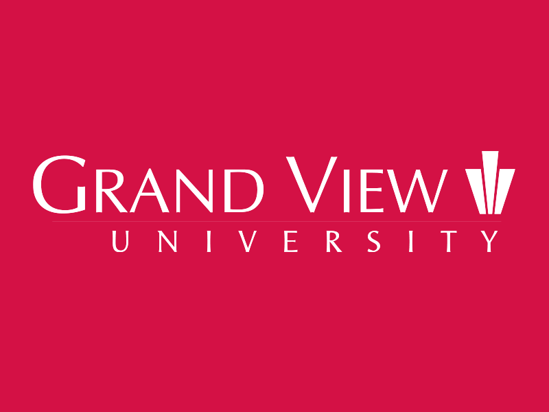 logo for Grand View University, an MCode For Students campus partner